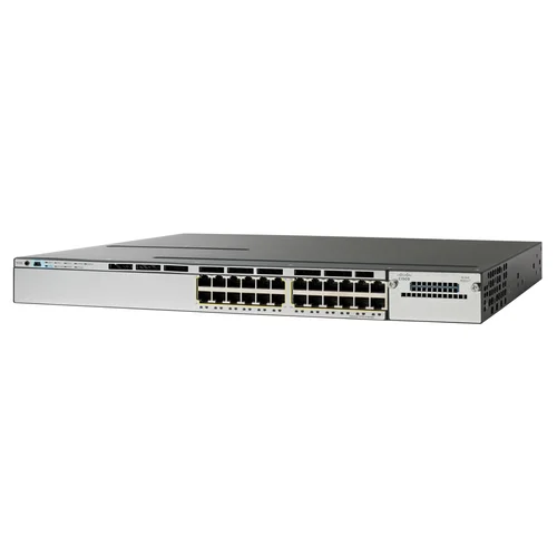 Коммутатор Cisco Catalyst WS-C3750X-24P-S (некондиция, отсутствует одно крепление у одного stack порта)